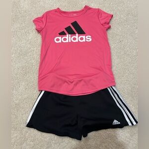 Girl’s Adidas Logo Sport Set Bundle in Size L